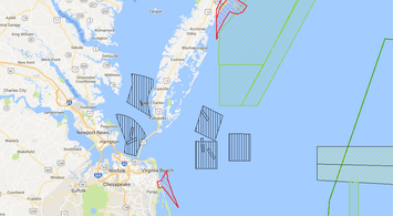 New Data Illustrates Department of Defense Training and Testing Areas in the Mid-Atlantic Ocean