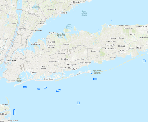 Artificial Reefs Map Updated to Include New and Expanded Sites Off New York, Virginia