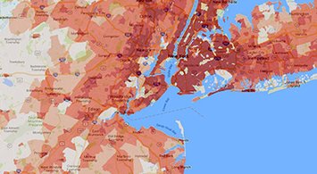 View Population Densities in Mid-Atlantic Coastal Watersheds