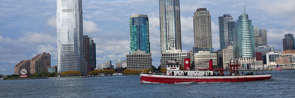 red boat hudson river strip