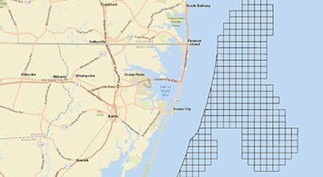 Map Shows Areas with Federally Identified Sand Resources